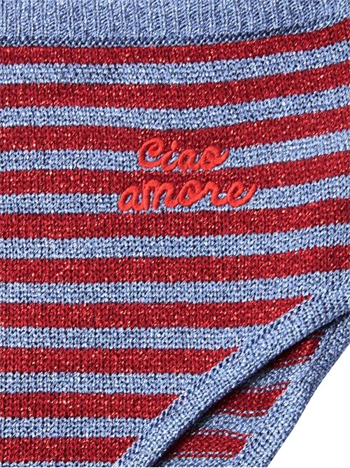 BLUE AND RED STRIPED LUREX Knickers Giada Benincasa | 06091122